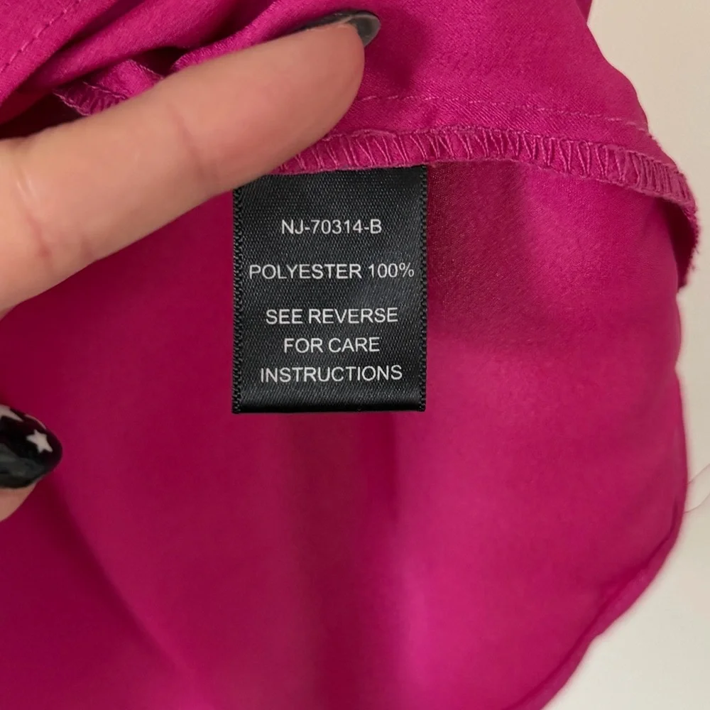 Ark & Co Hot Pink Ruffle Romper - Picture 6 of 6